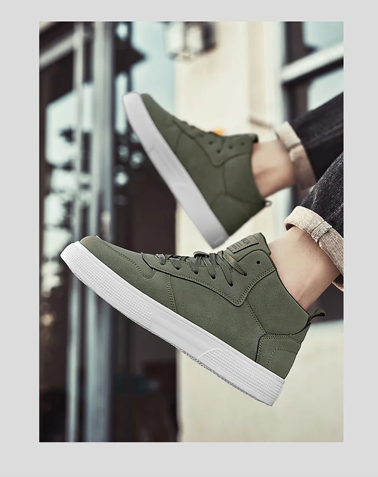 Brand Men's Vulcanzed Shoes Platform High Top Man Sneakers Lightweight Male Running Shoes Breathable Comfort Casual Sport Shoes