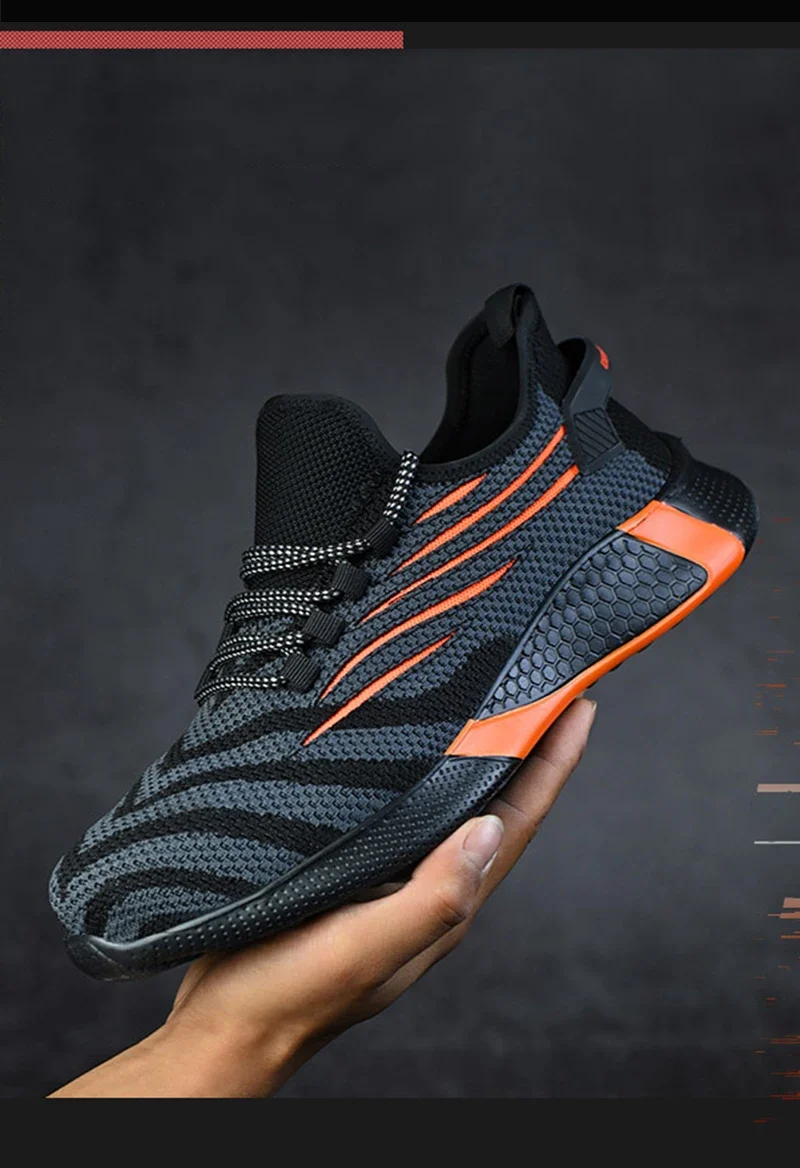 Men Work Safety Shoes Anti-puncture Working Sneakers Male Indestructible Work Shoes Men Boots Lightweight Men Shoes Safety Boots