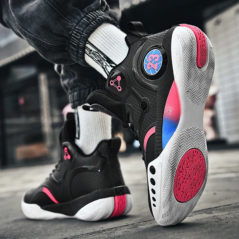 Popular Basketball Shoes Men Women Sneakers Male Training Sports Fashion Colorful Waterproof Shoes Casual Non-Slip Couple Shoes