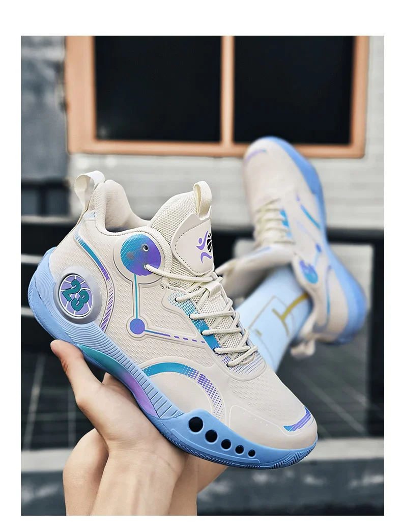 Popular Basketball Shoes Men Women Sneakers Male Training Sports Fashion Colorful Waterproof Shoes Casual Non-Slip Couple Shoes