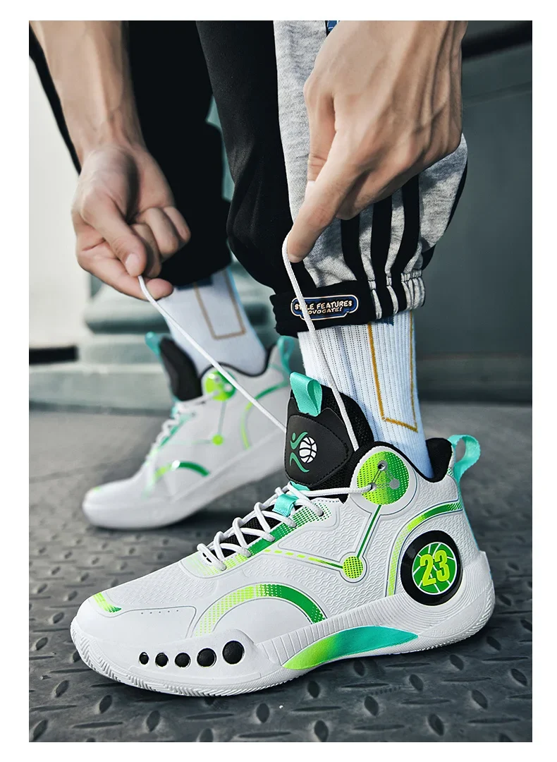 Popular Basketball Shoes Men Women Sneakers Male Training Sports Fashion Colorful Waterproof Shoes Casual Non-Slip Couple Shoes