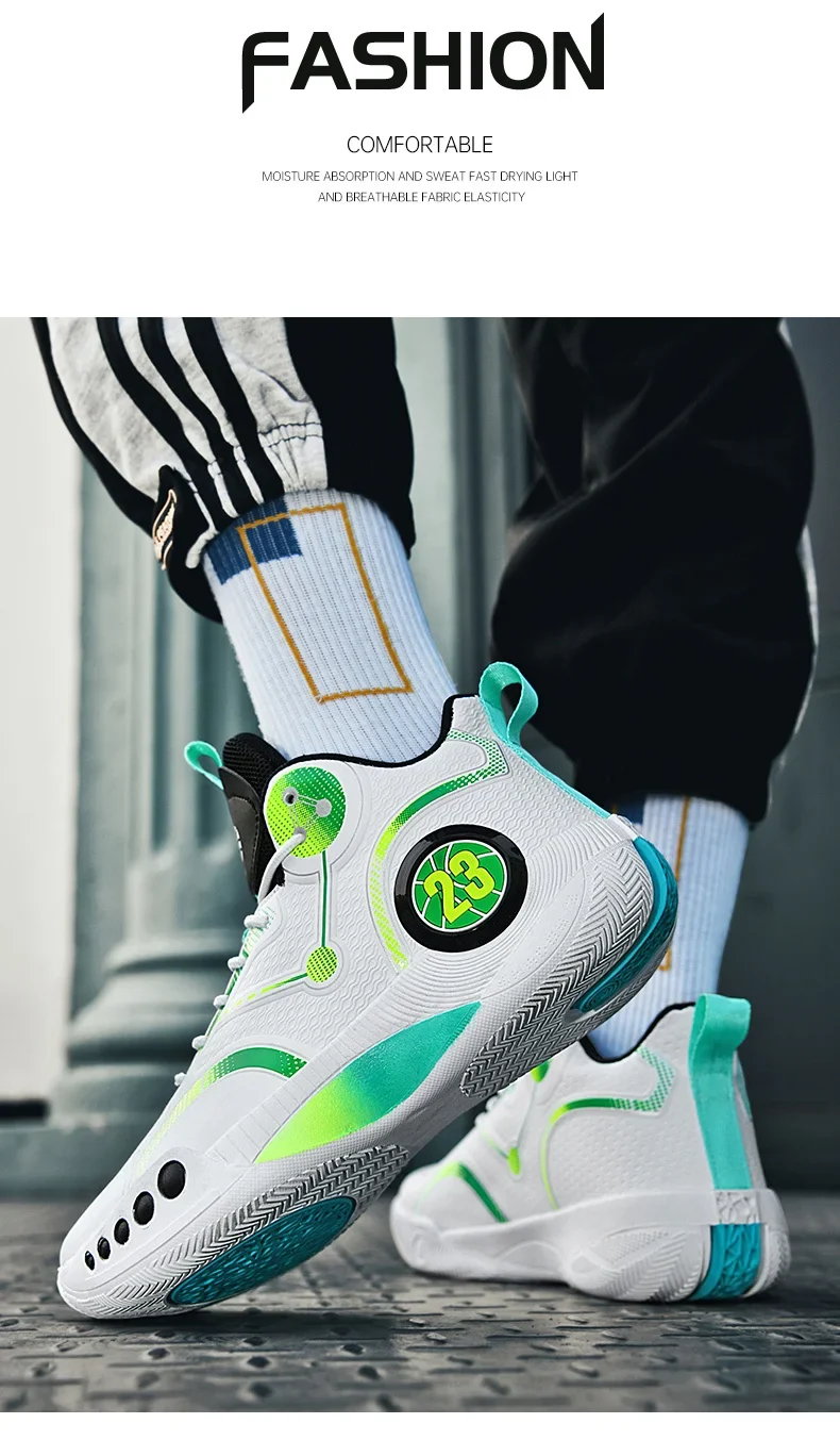 Popular Basketball Shoes Men Women Sneakers Male Training Sports Fashion Colorful Waterproof Shoes Casual Non-Slip Couple Shoes