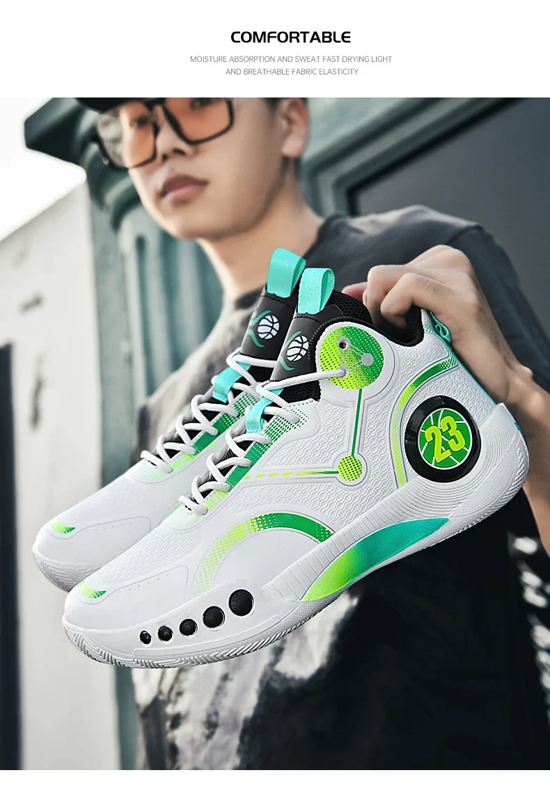 Popular Basketball Shoes Men Women Sneakers Male Training Sports Fashion Colorful Waterproof Shoes Casual Non-Slip Couple Shoes