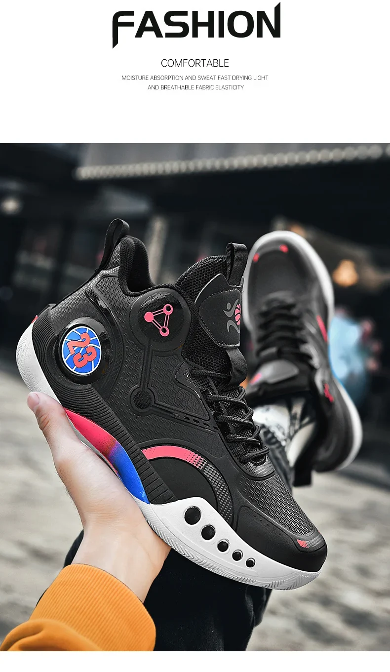 Popular Basketball Shoes Men Women Sneakers Male Training Sports Fashion Colorful Waterproof Shoes Casual Non-Slip Couple Shoes