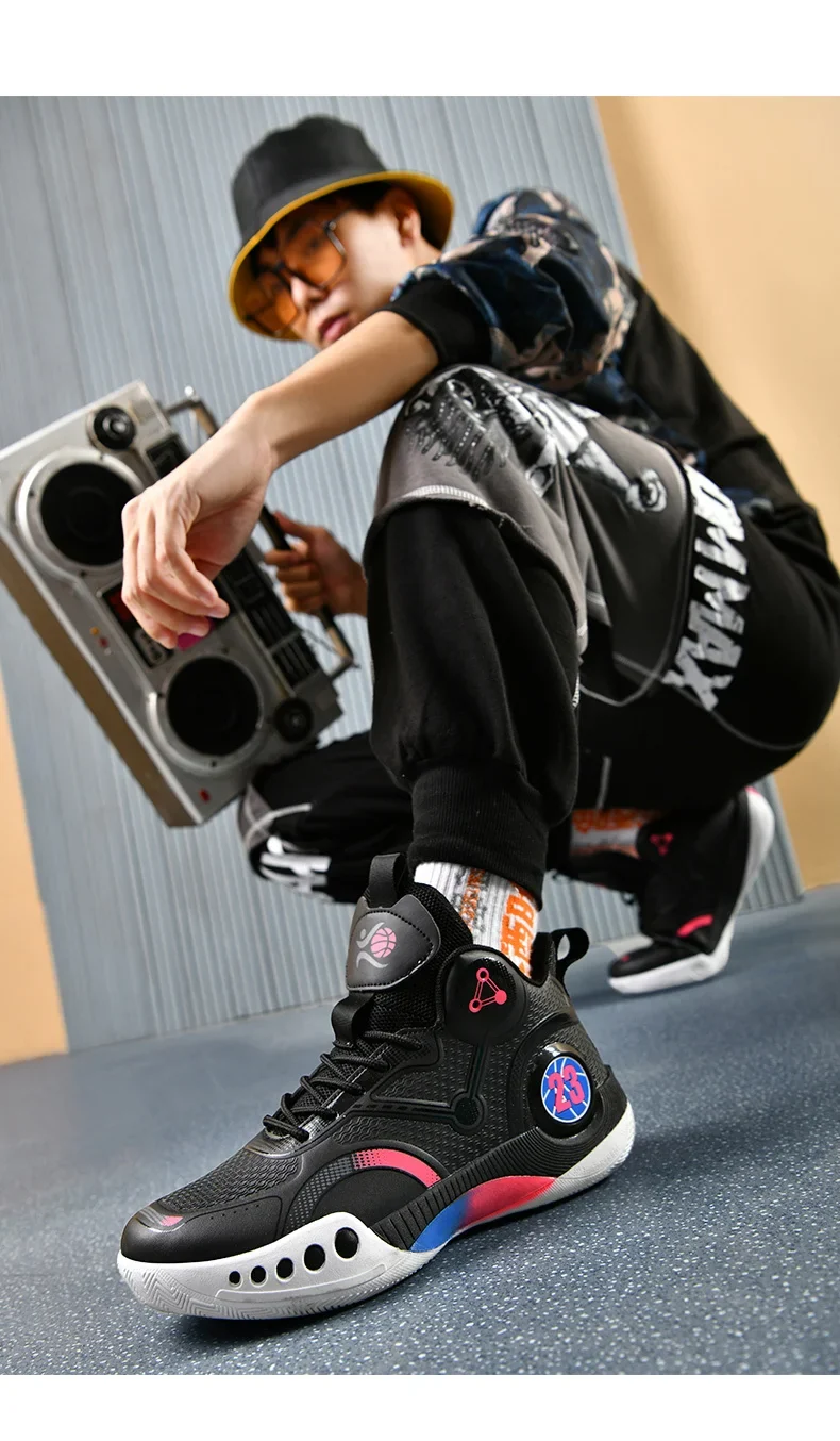 Popular Basketball Shoes Men Women Sneakers Male Training Sports Fashion Colorful Waterproof Shoes Casual Non-Slip Couple Shoes