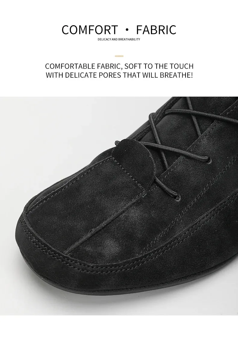 YRZL Men's Shoes Ankle Boots Lightweight Anti-slip Man Casual Walking Shoes Soft Soles Comfortable Breathable Blue Shoes for Men