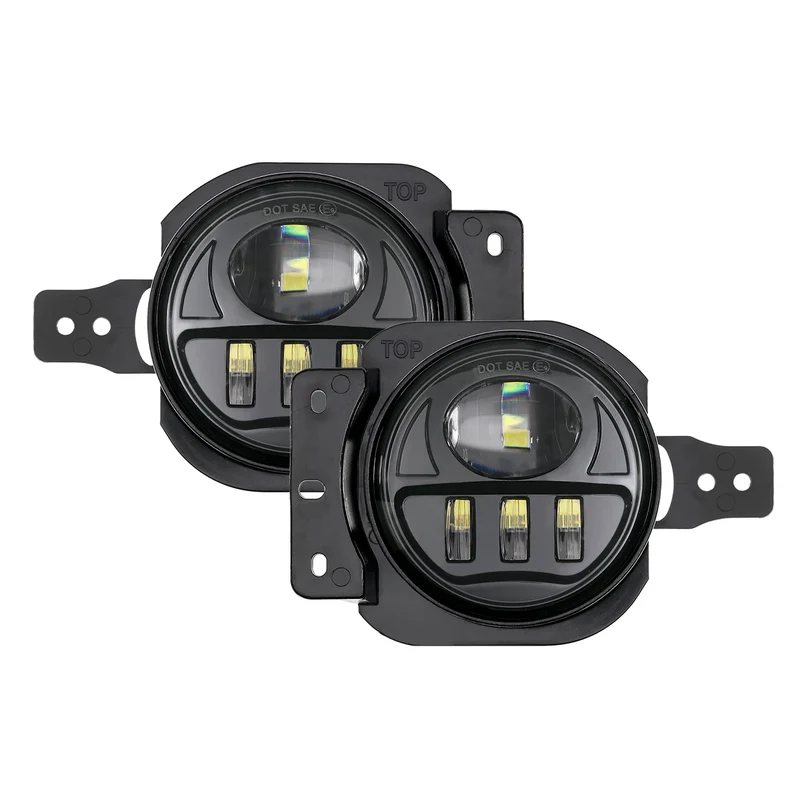 1 Pair LED Fog Lights for Jeep Wrangler JL 2018-2023 Driving Passing Lights Headlight 12V 6000K IP67 Waterproof
