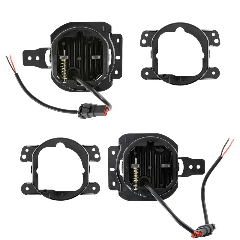 1 Pair LED Fog Lights for Jeep Wrangler JL 2018-2023 Driving Passing Lights Headlight 12V 6000K IP67 Waterproof