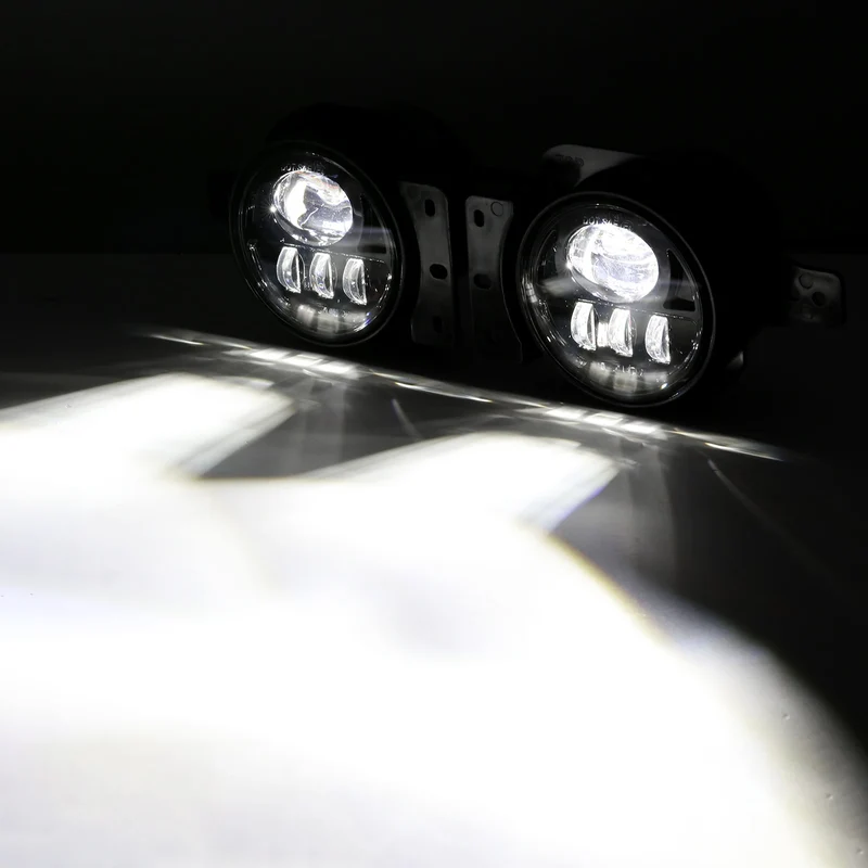 1 Pair LED Fog Lights for Jeep Wrangler JL 2018-2023 Driving Passing Lights Headlight 12V 6000K IP67 Waterproof