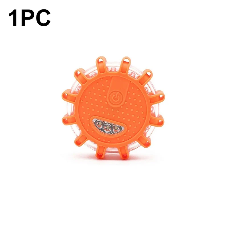 2PCS 3PCS 6PCS Car Emergency Strobe Flashing Warning Light Roof Road Safety Lamp Roadside Orange Beacon Magnetic Base Light