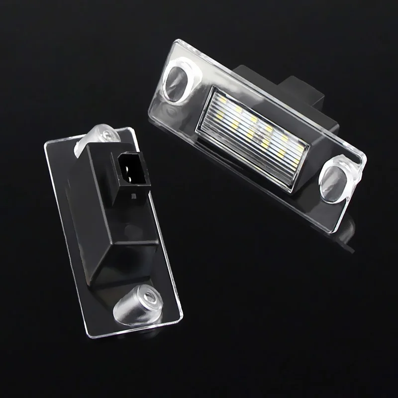 2x For Audi A3 8L S3 Sportback A4 S4 B5 Avant A5 S5 Car Rear LED License Number Plate Light 12V White 6000k SMD Auto Tail Lamp