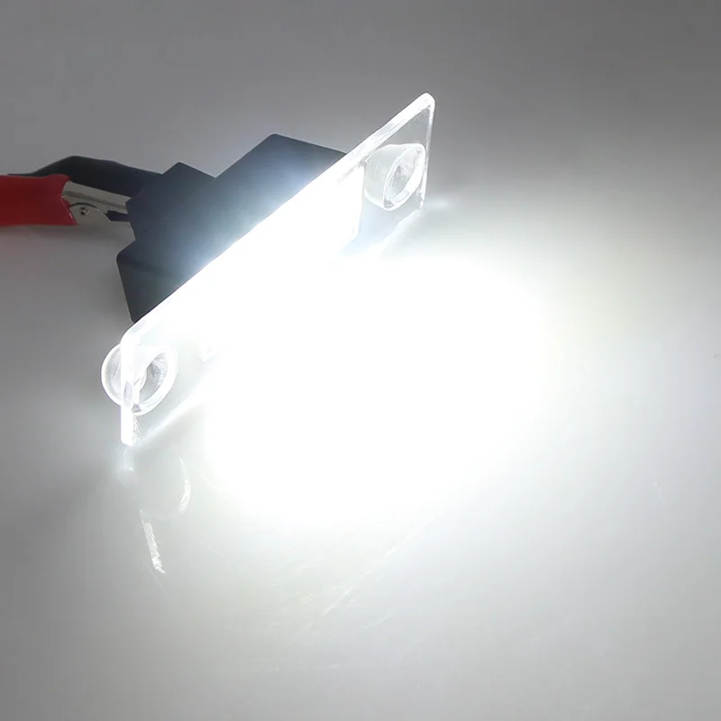 2x For Audi A3 8L S3 Sportback A4 S4 B5 Avant A5 S5 Car Rear LED License Number Plate Light 12V White 6000k SMD Auto Tail Lamp