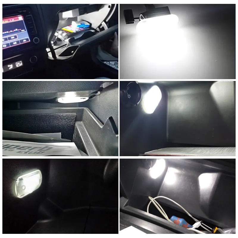 2Pcs Glove Box Storage Compartment Light Lamp for Volkswagen VW Golf Jetta MK4 Bora Touran Touareg Caddy 1J0 947 301 1J0947301