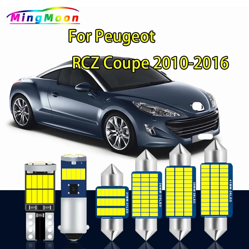 17Pcs Canbus For Peugeot RCZ Coupe 2010 2011 2012 2013 2014 2015 2016 Vehicle Bulb LED Interior Light Kit Car Lamp No Error