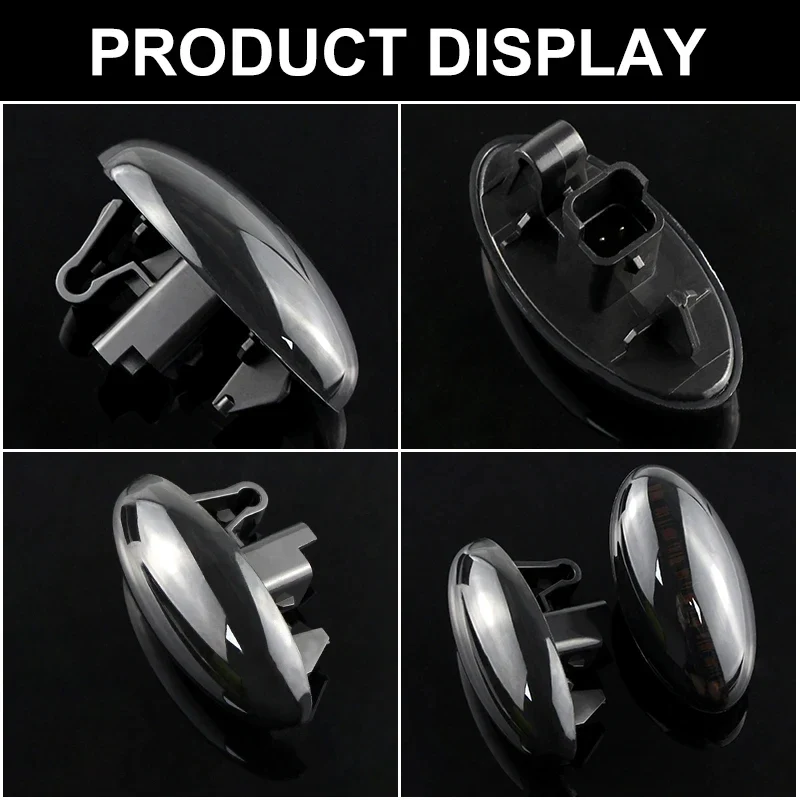 2PCS For Peugeot 107 1007 108 206 307 407 607 Partner Traveller Expert LED Side Marker Light Turn Signal Repeater Lamp
