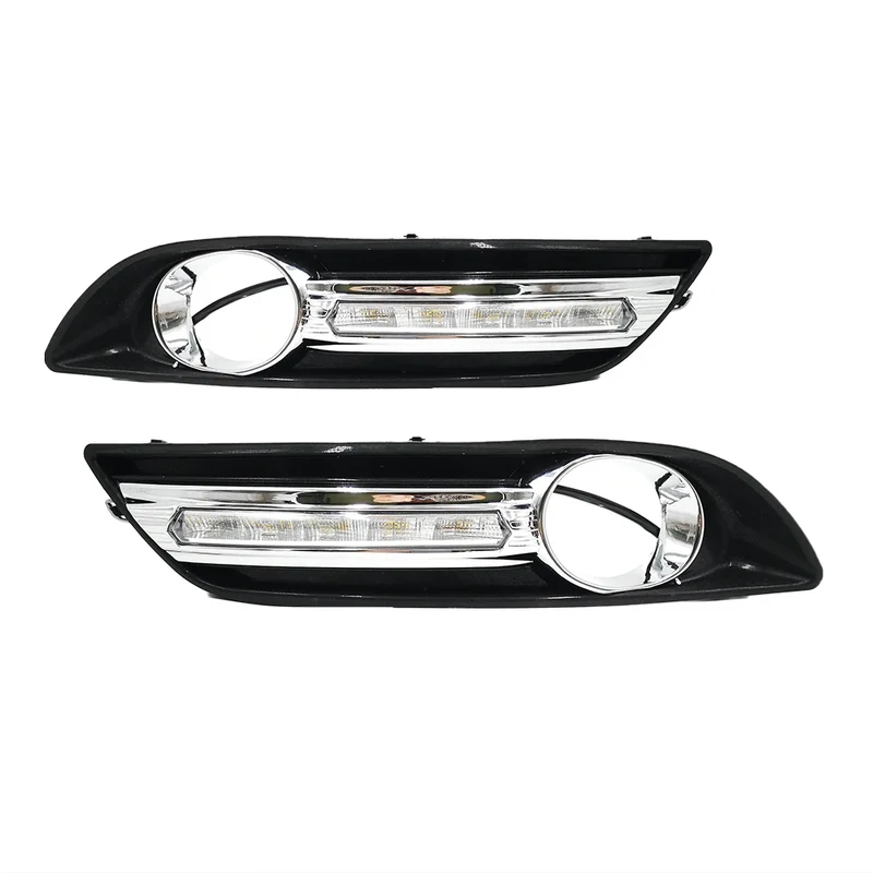 1 Set LED Daytime Running Lights Daylight Fog light cover with turn signal DRL For Nissan Sentra Sylphy 2012 2013 2014 2015