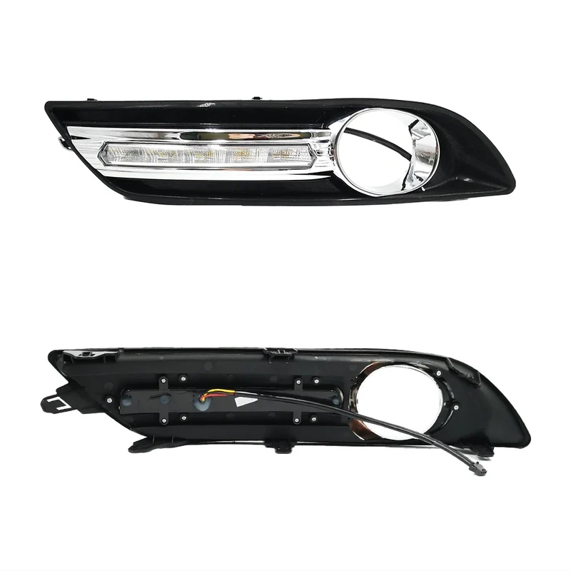 1 Set LED Daytime Running Lights Daylight Fog light cover with turn signal DRL For Nissan Sentra Sylphy 2012 2013 2014 2015