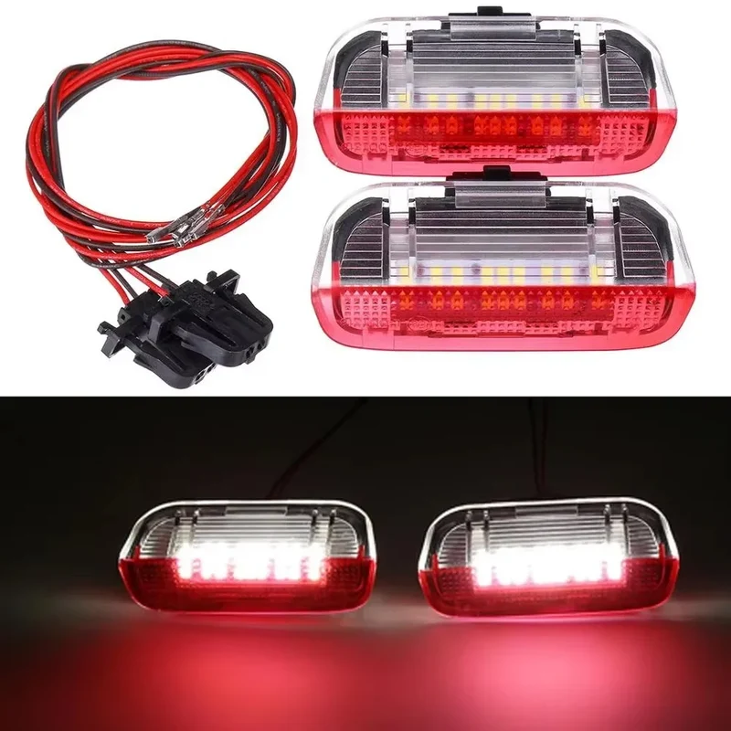 For VW Golf 5 6 7 7.5 T-ROC CC Passat Jetta Tiguan Variant Phidnon Scirocco Touran Auto Signal Lamp 2Pcs 12V LED Car Door Light