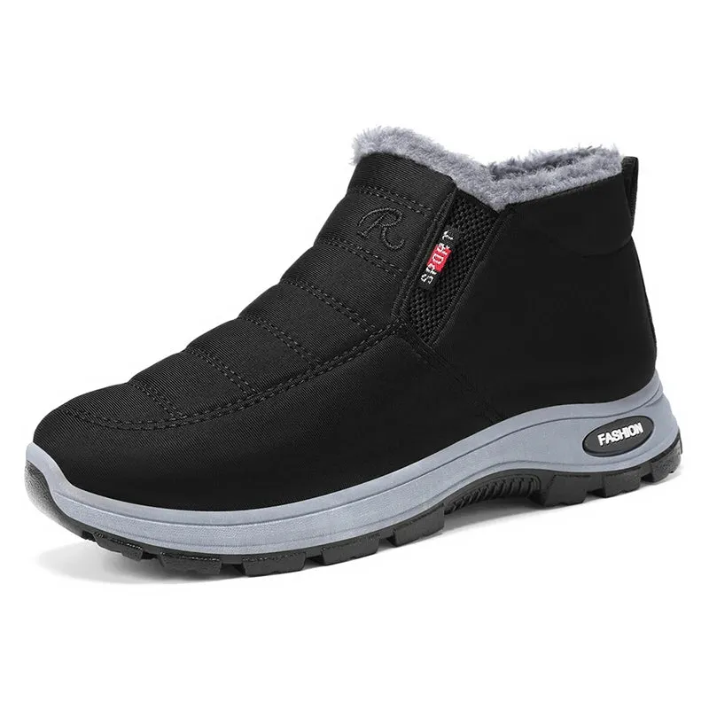 Winter New Women's Warm Cotton Boots Fleece-lined Thickened Waterproof Non-slip Women's Cotton Shoes Snow Boots