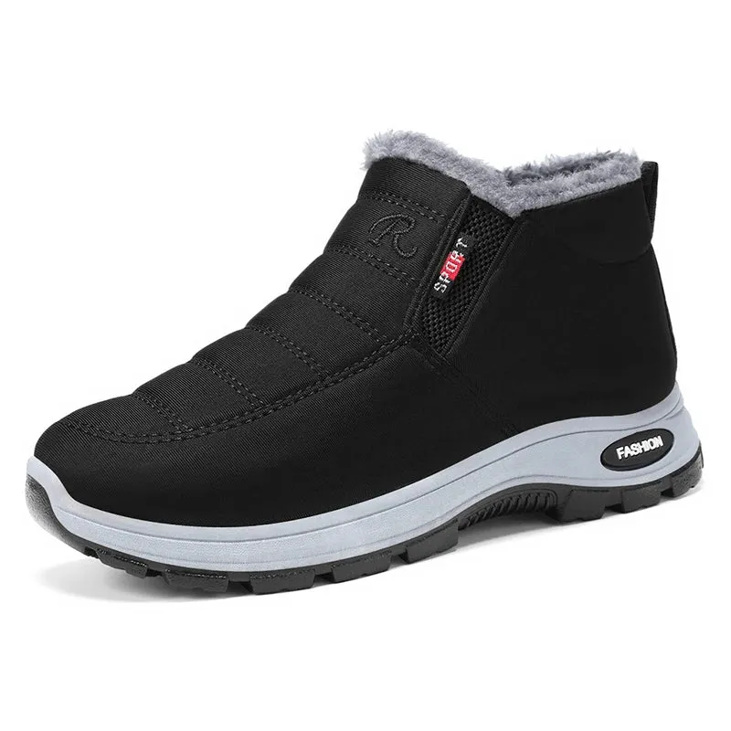 Winter New Women's Warm Cotton Boots Fleece-lined Thickened Waterproof Non-slip Women's Cotton Shoes Snow Boots