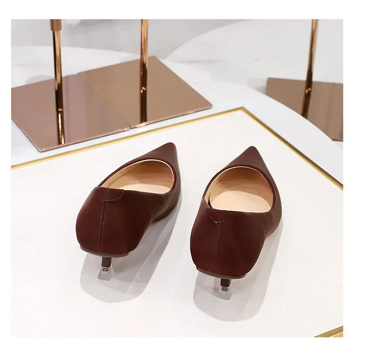 BIGTREE Shoes Women 4.5 Cm Heels Pointed Toe Woman Pumps Fashion Kitten Heels Large Size 34-43 Sexy Mid Heeled Female Shoes 2026