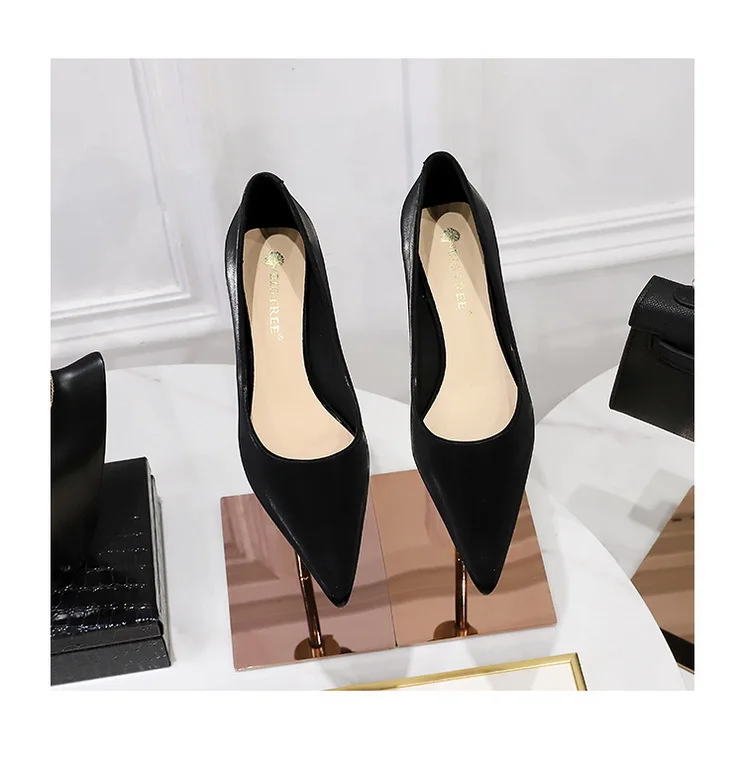 BIGTREE Shoes Women 4.5 Cm Heels Pointed Toe Woman Pumps Fashion Kitten Heels Large Size 34-43 Sexy Mid Heeled Female Shoes 2026