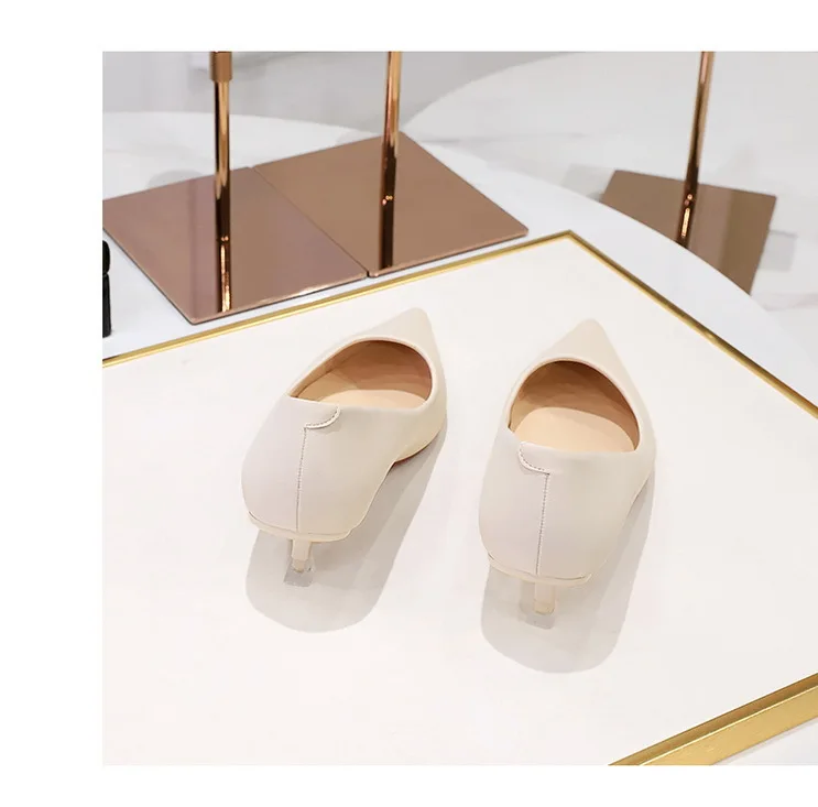 BIGTREE Shoes Women 4.5 Cm Heels Pointed Toe Woman Pumps Fashion Kitten Heels Large Size 34-43 Sexy Mid Heeled Female Shoes 2026