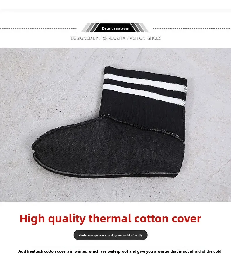 Fashionable Winter Short Ankle Women's Rain Boots Waterproof Slip Resistant Car Wash Shoes Adult Fleece Lined PVC Ladies Footwea