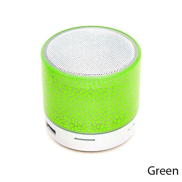 Mini Bluetooth Speaker Portable Car Audio Dazzling Crack LED Wireless Bluetooth Subwoofer Speaker TF Card MP3 Music Sound Column