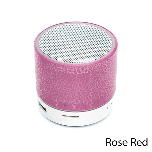 Mini Bluetooth Speaker Portable Car Audio Dazzling Crack LED Wireless Bluetooth Subwoofer Speaker TF Card MP3 Music Sound Column