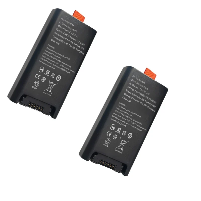 CBL200 7.4V 5000mAh 37Wh Replacement Bluetooth Speaker Battery for JBL Battery 200 for JBL PartyBox Club 120 Portable Speaker