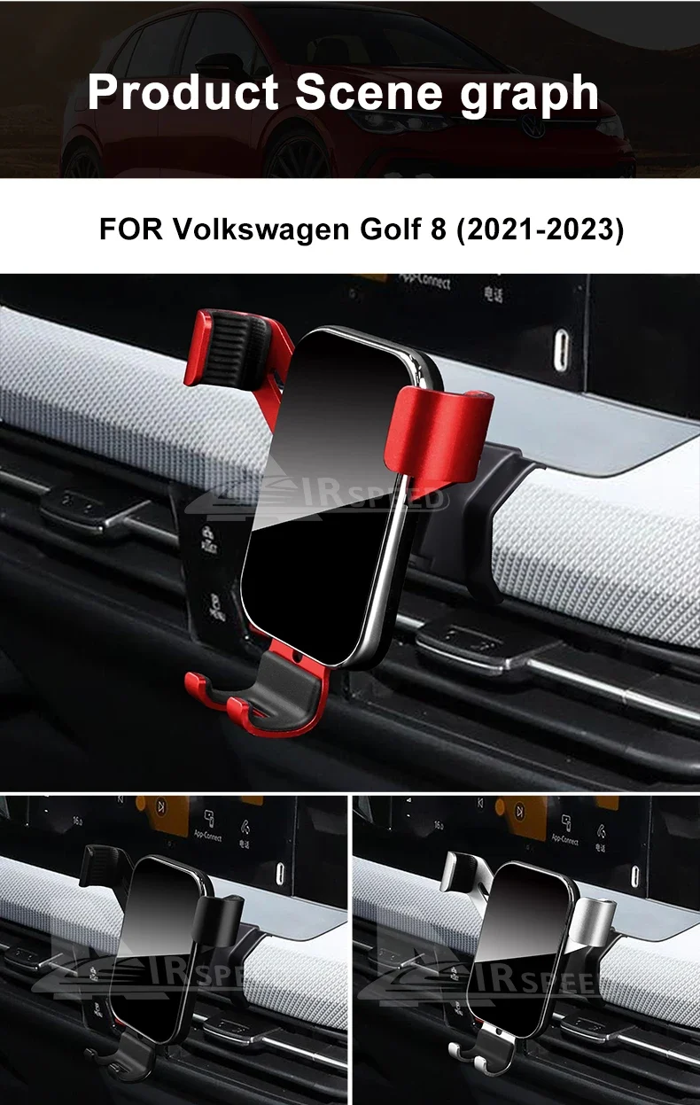 Gravity Car Phone Holder For Volkswagen VW Golf 6 MK6 2009 2010 2011 2012 2013Car Phone Holder Special Fixed Bracket Accessories