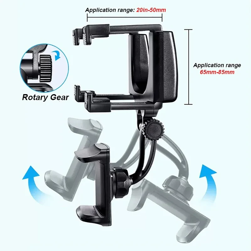 360 Foldable Navigation GPS Bracket Car Phone Holder Rearview Mirror Mount Adjustable Cell Phone Support Stable For Smartphone