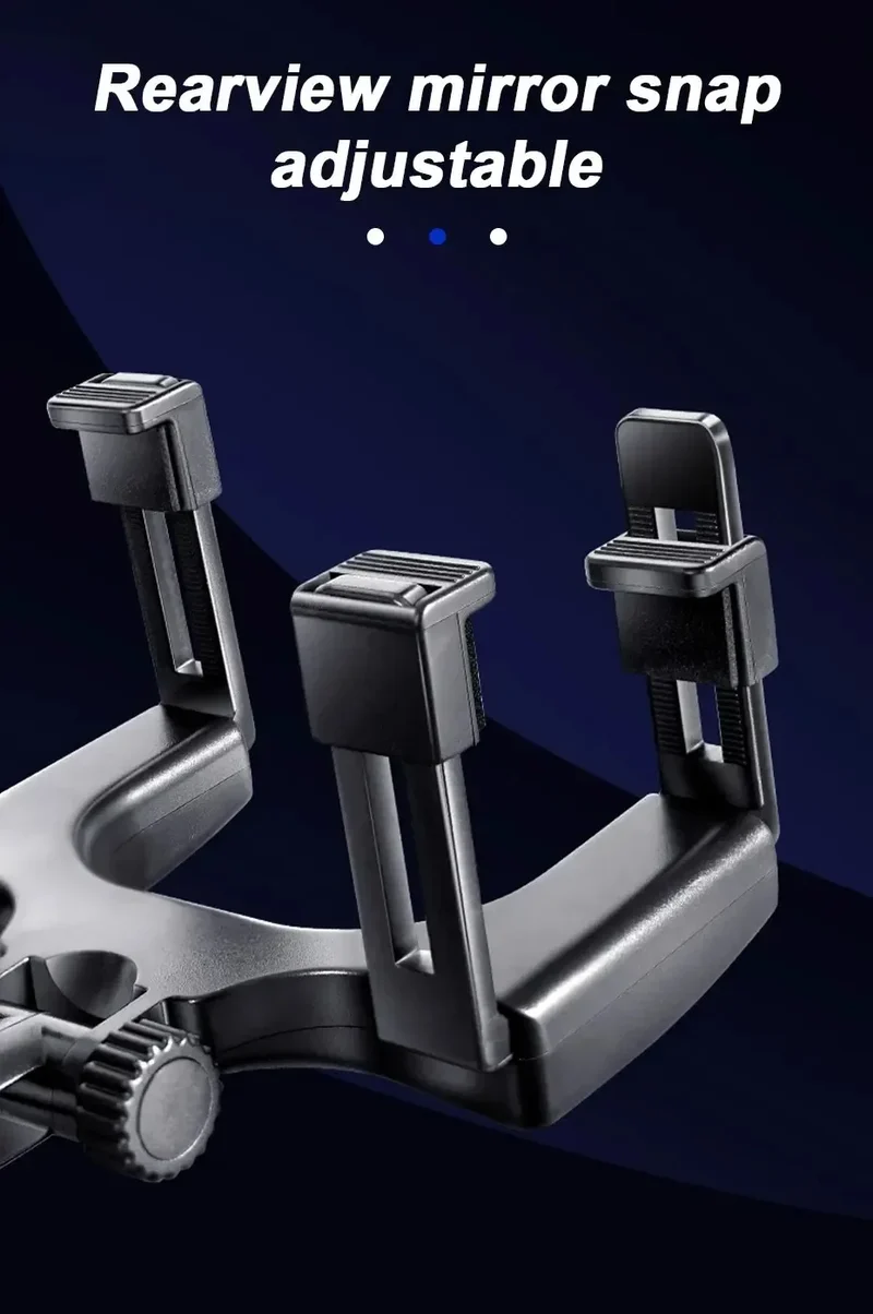 360 Foldable Navigation GPS Bracket Car Phone Holder Rearview Mirror Mount Adjustable Cell Phone Support Stable For Smartphone