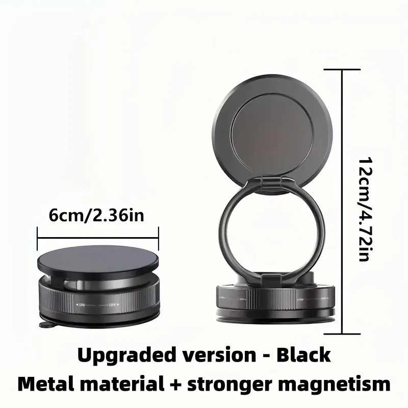 Magnetic Car Phone Holder 360° Rotatable Strong Magnet Stand Portable Mount Universal Suction Cup Phone Mount for MagSafe