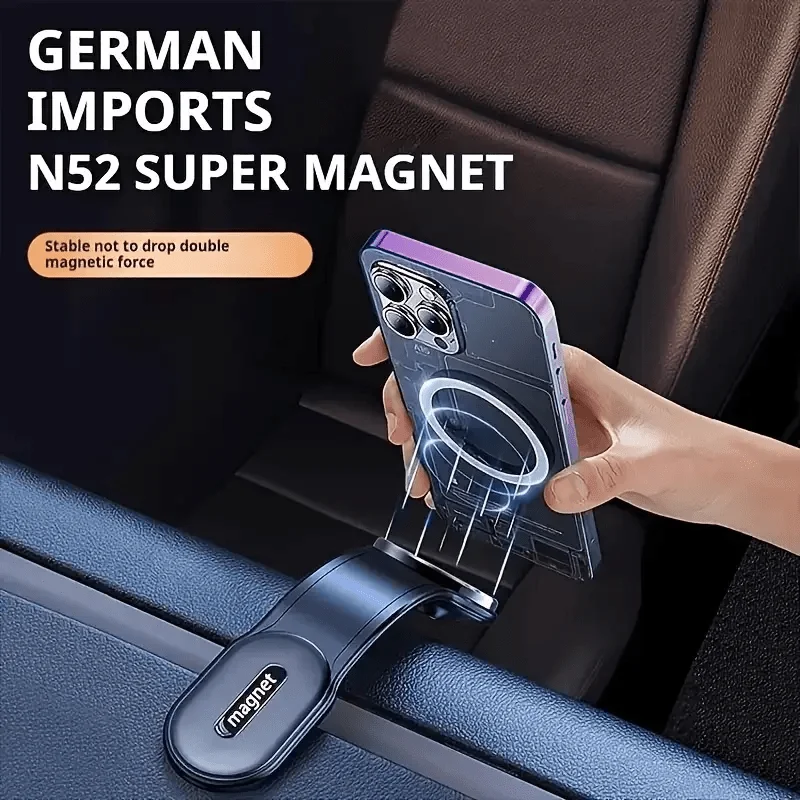 Magnetic Car Phone Holder GPS Holder Auto Dashboard Mount for Phone Thickened Aluminum Alloy an Be Bent At Any Angle Accessories