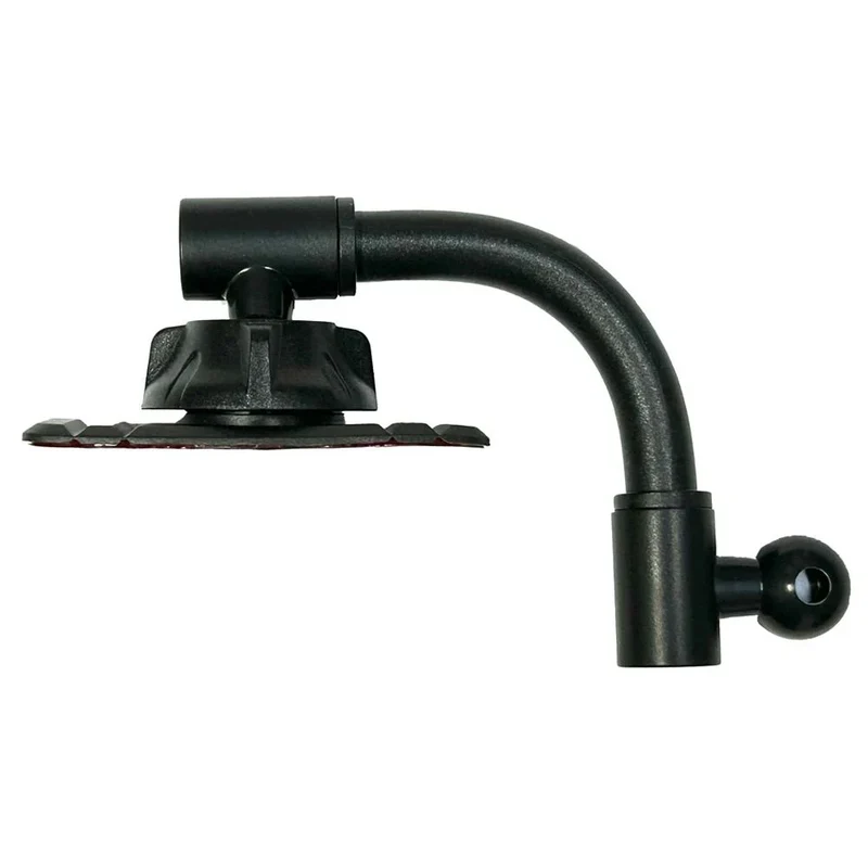 Car Phone Holder Extension Rod Dual Ball Head Adjustable Goose Neck Universal 17mm Ball Head Nano Glue Sticker Base Mount