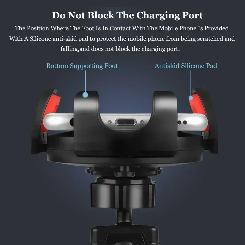Universal Sucker Car Phone Holder 360° Rotation Windshield & Dashboard Mount Mobile Cell Support Bracket for Smartphones