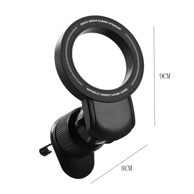 Universal Magnetic Car Phone Holder Air Vent Mount 360 Rotation Strong Suction Stable Anti-Shake One-Hand Access Compact Design