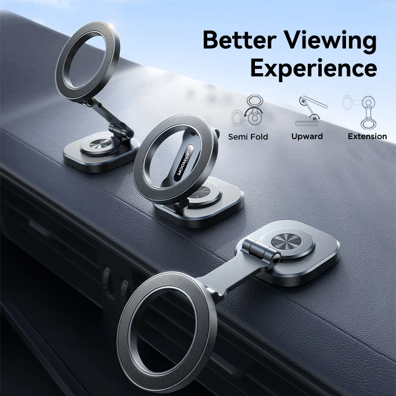 Joyroom Magnetic Car Phone Mount Strong Magnet Foldable Car Mount 360° Rotatable Car Phone Holder For 4.7-7.0 phones