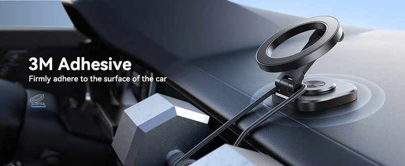 Joyroom Magnetic Car Phone Mount Strong Magnet Foldable Car Mount 360° Rotatable Car Phone Holder For 4.7-7.0 phones
