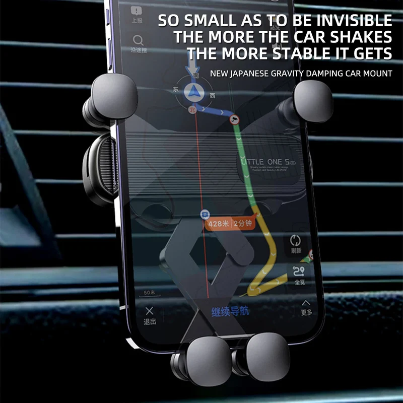 Gravity Car Phone Holder Car Air Vent Phone Holder for 4.7-6.9inch Smartphone Car Interior Stand Supports for Huawei iPhone