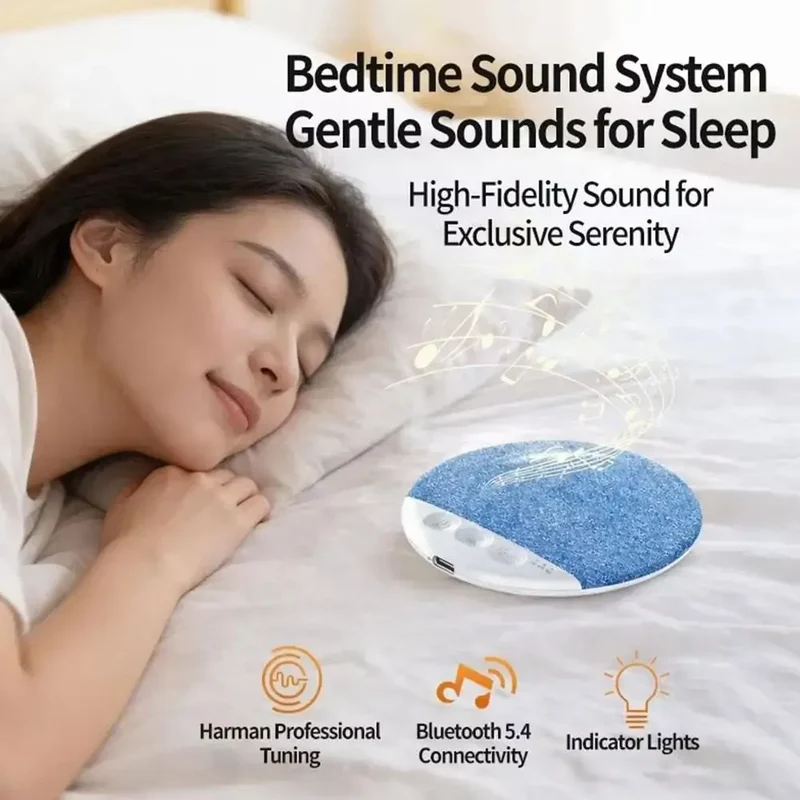 Mini Sleeping Bluetooth Speaker Nature Sound White Noise Soundbar Wireless MP3 Music Player Ultra Thin Timed Shutdown Audio Pla
