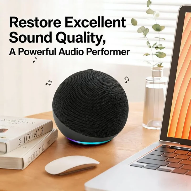 Portable Outdoor Alexa Bluetooth Speaker Designed for Owl With High-quality Sound And a Mini Desktop Design Audio