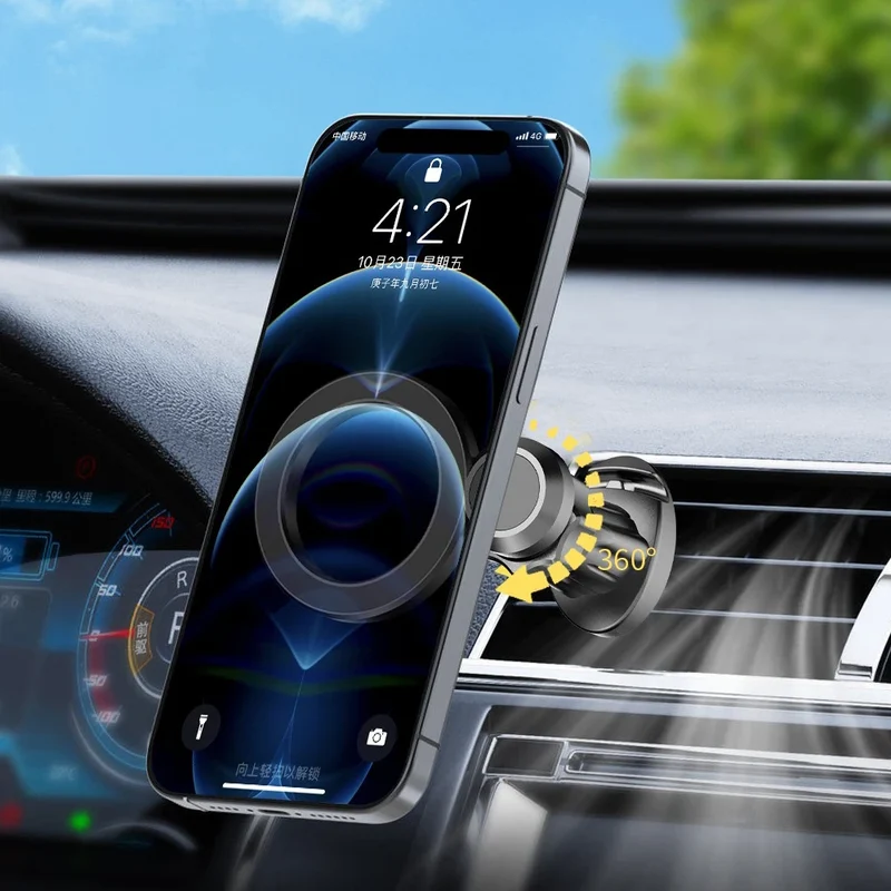 Magnetic Car Phone Holder for MagSafe Car Mount Air Vent Phone Holder Car Hand Free for iphone 17 pro max 16 iphone 15 iphone 13