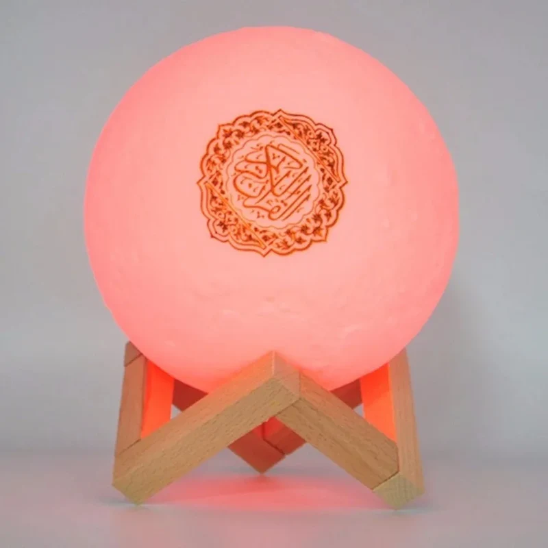 Muslim Arabic Koran Azan Clock Islam Night Light Wireless Bluetooth Speaker Quran Portable Bright Lamp Arab Islamic Holy Ramadan
