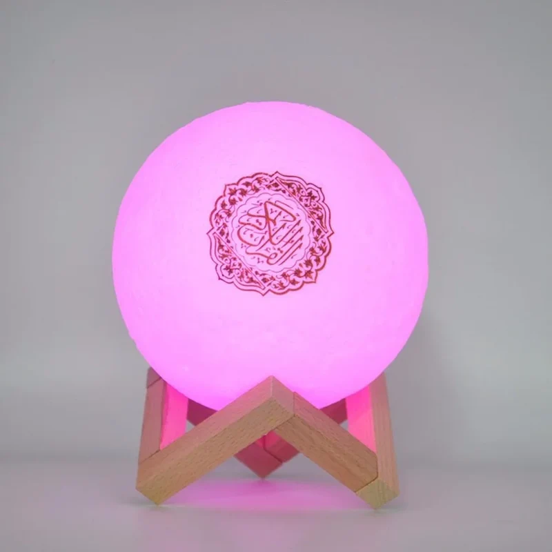 Muslim Arabic Koran Azan Clock Islam Night Light Wireless Bluetooth Speaker Quran Portable Bright Lamp Arab Islamic Holy Ramadan