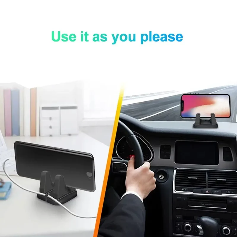 Car Phone Holder Stick To Dashboard Bracket Phone Stand Silicone Car Dashboard GPS Stable Phone Supports High Quality