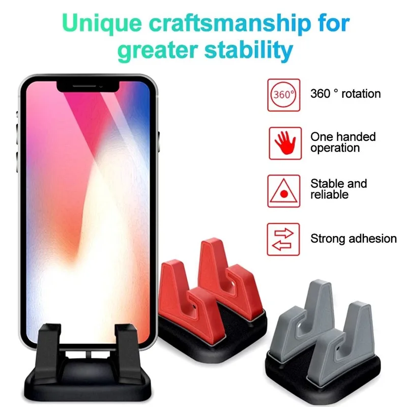 Car Phone Holder Stick To Dashboard Bracket Phone Stand Silicone Car Dashboard GPS Stable Phone Supports High Quality