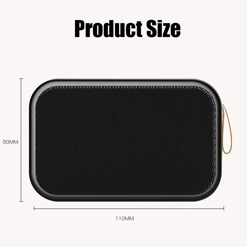 Wireless Bluetooth Speaker Portable ABS Environmentally Friendly Plastic Computer Bluetooth Mini Stereo Loudspeaker For Outdoor